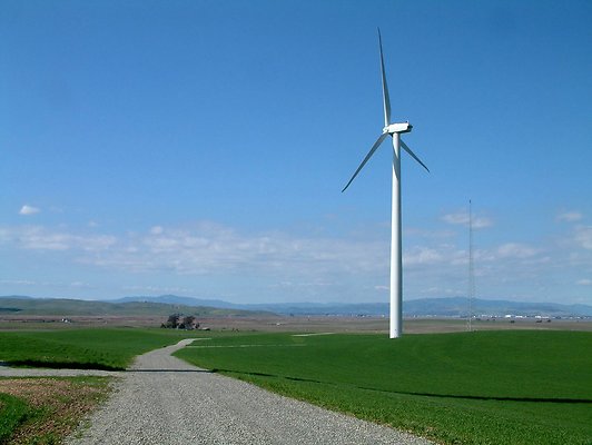 5. Montezuma Hills, Yolo Co-fields with wind turbines